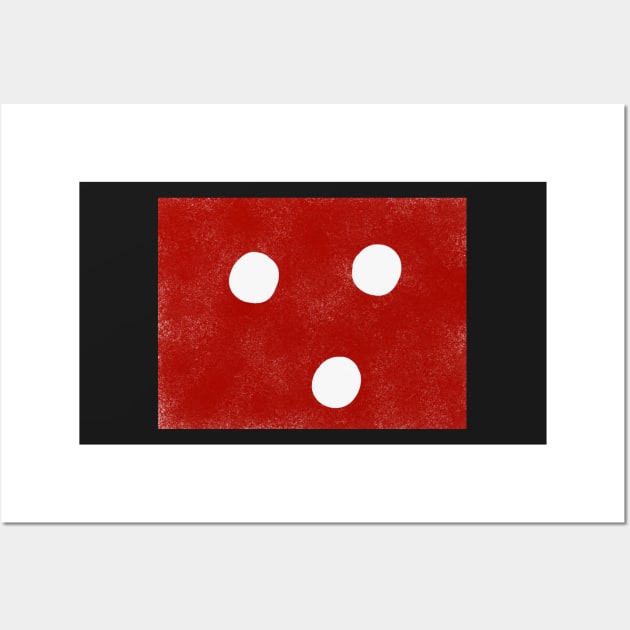 Red Polka Dot Wall Art by anuvisculture